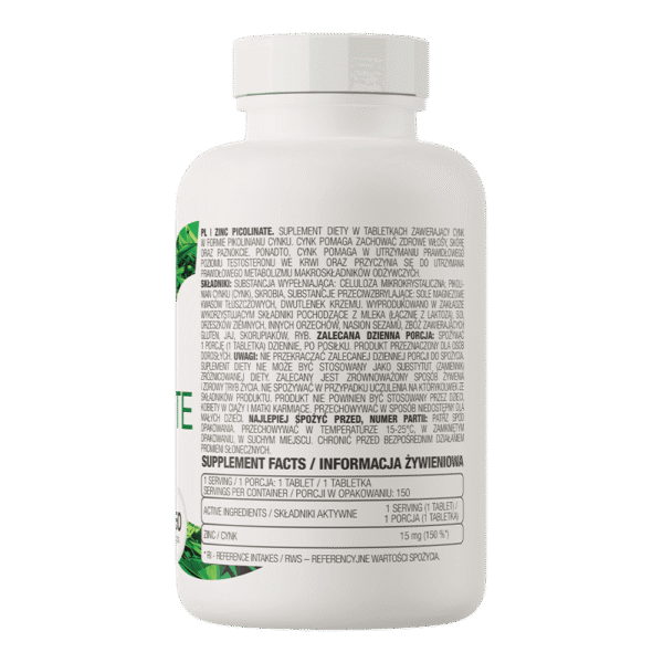 ostrovit zinc picolinate 150 tablets