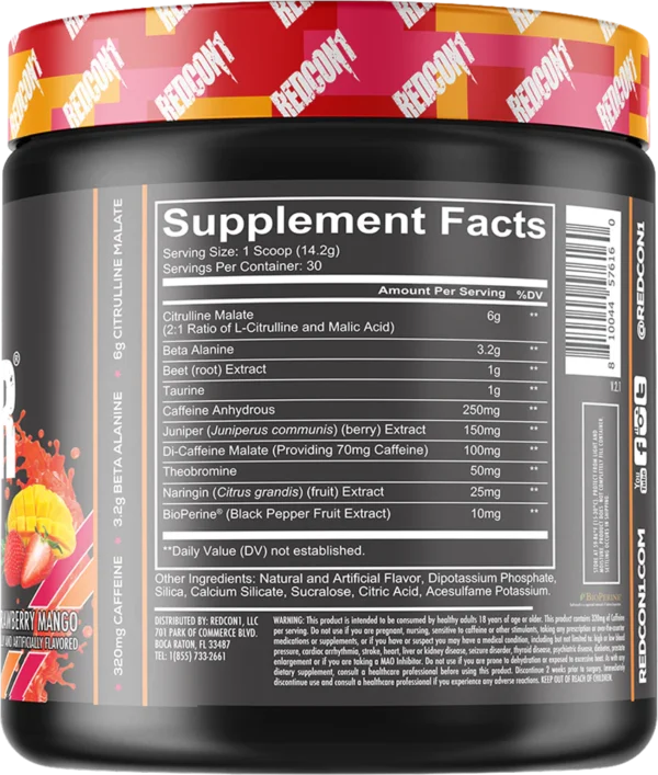 pre workout total war 421g