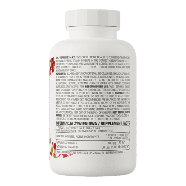 ostrovit vitamin d3 + k2 90 tablets