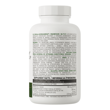 ksm 66 ashwagandha+magnesium+b6 90 capsules