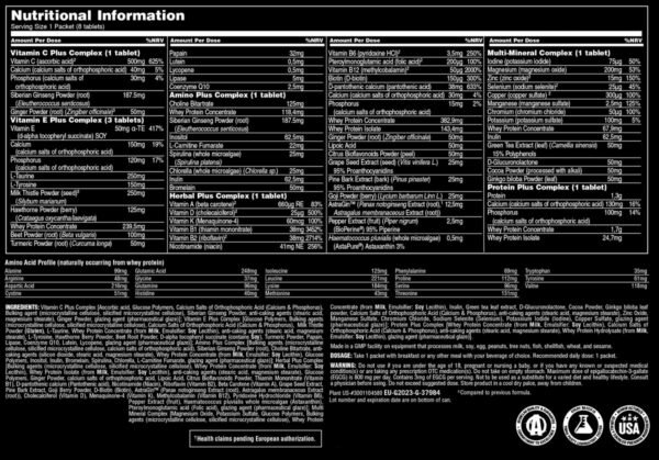 animal pak 44 packs