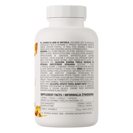 vitamin d3 4000 iu ostrovit 120 gélules
